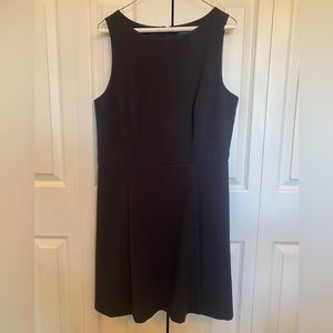Black empire waist, sleeveless lined dress